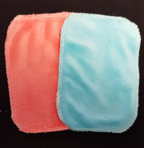 Lingettes grand format "Minky/ Micro éponge de bambou